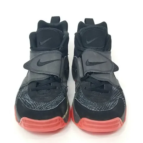 NIKE AIR VEER "Premium" Black Anthracite Atomic Red Sneakers Trainers Size 10.5 - Picture 3 of 11